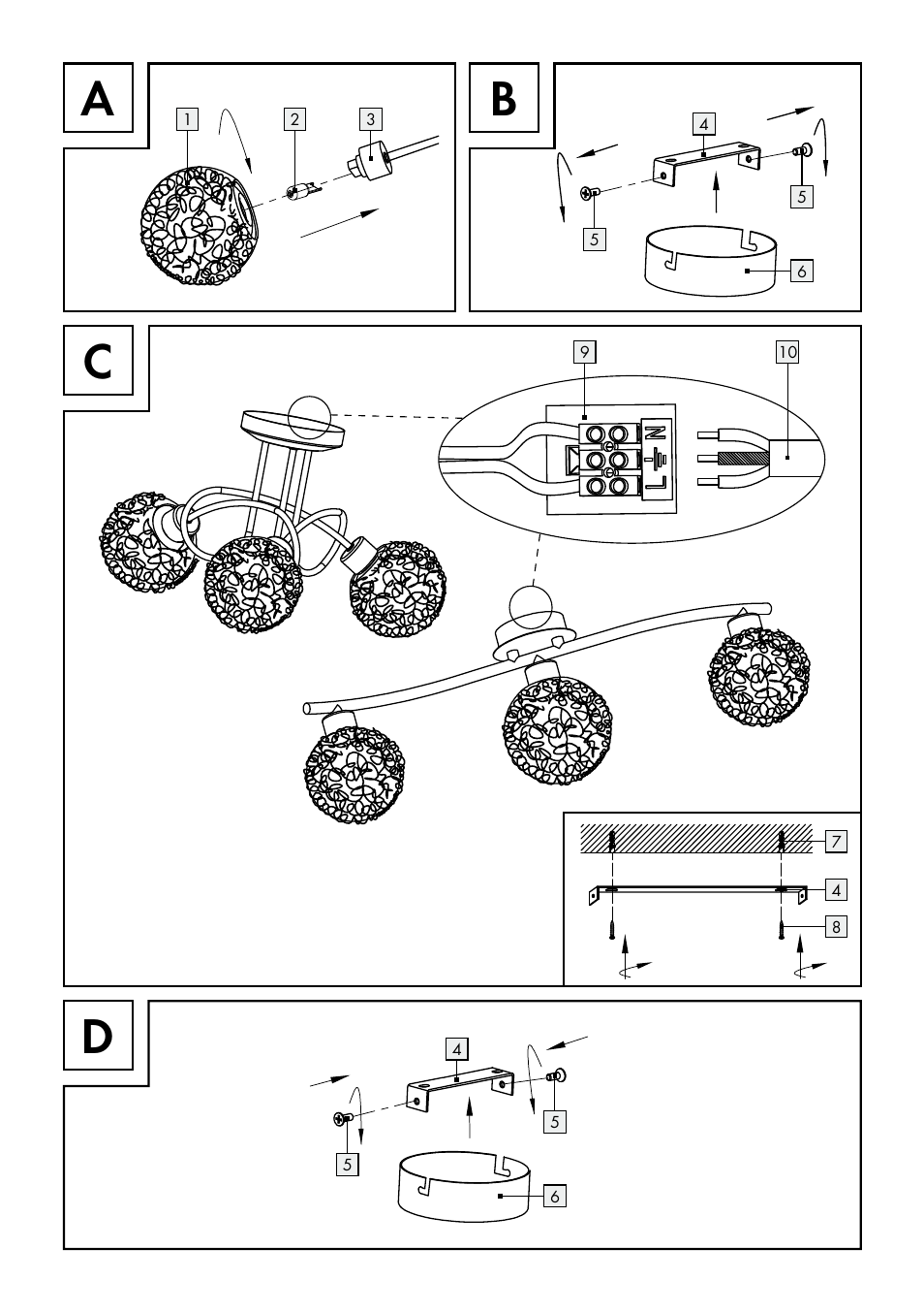 Da b c | Livarno HALOGEN CEILING LIGHT User Manual | Page 3 / 38