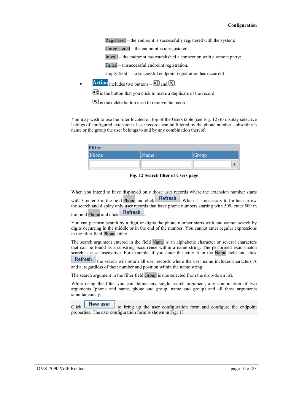 D-Link VOIP DVX-7090 User Manual | Page 16 / 83