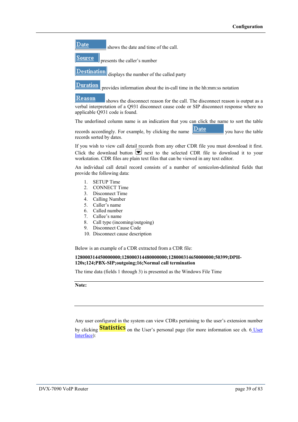 D-Link VOIP DVX-7090 User Manual | Page 39 / 83