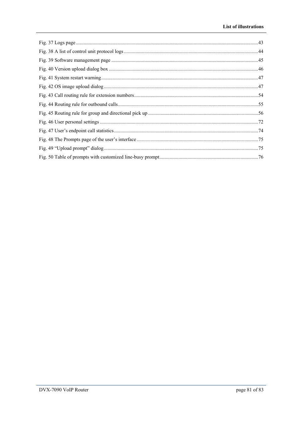 D-Link VOIP DVX-7090 User Manual | Page 81 / 83