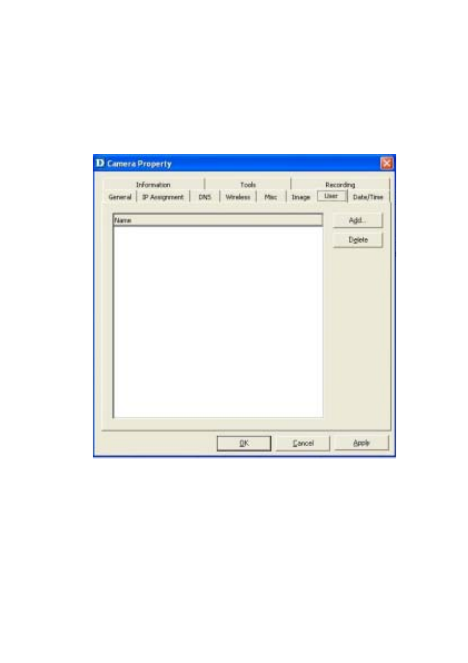 Ipview lite, Camera property settings > users | D-Link DCS-900W User Manual | Page 61 / 98