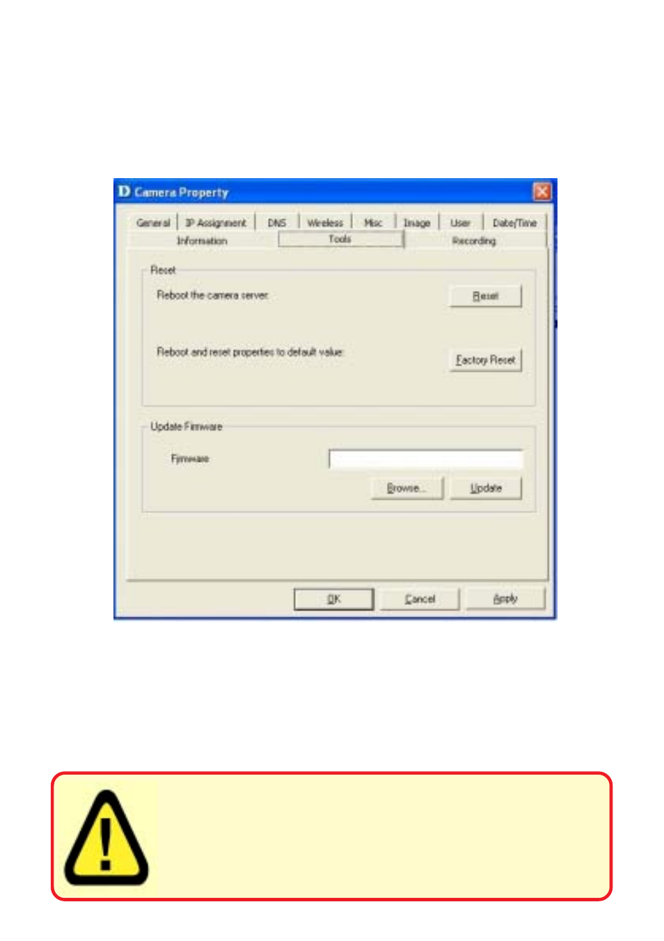 Ipview lite, Camera property settings > tools | D-Link DCS-900W User Manual | Page 64 / 98