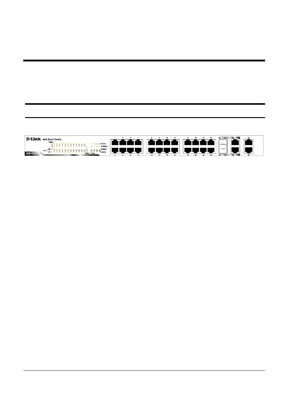 Front panel | D-Link DES-1228 User Manual | Page 18 / 60