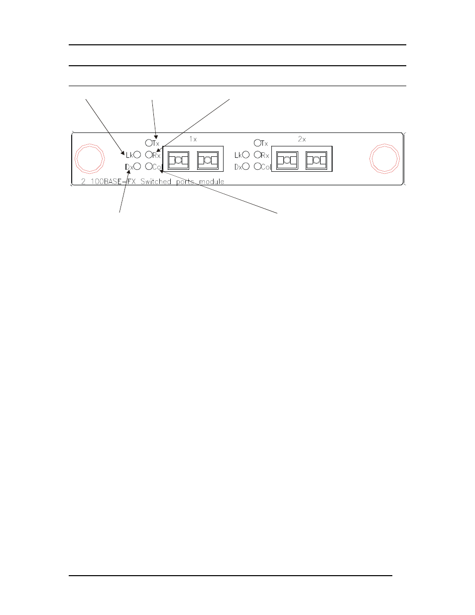 Port 100base-fx module | D-Link DES-5024 User Manual | Page 35 / 93