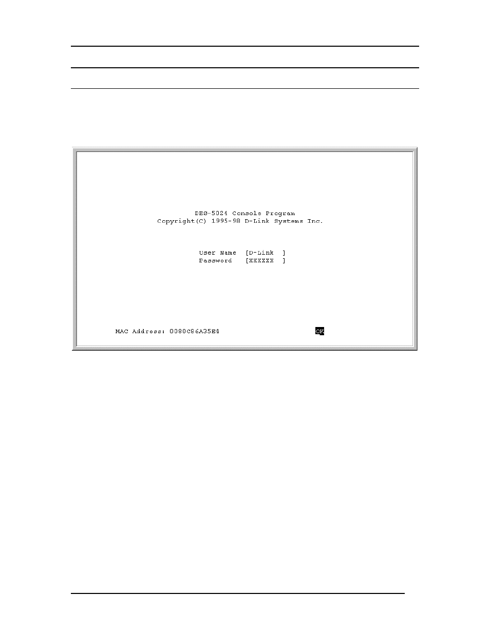 Log in | D-Link DES-5024 User Manual | Page 41 / 93