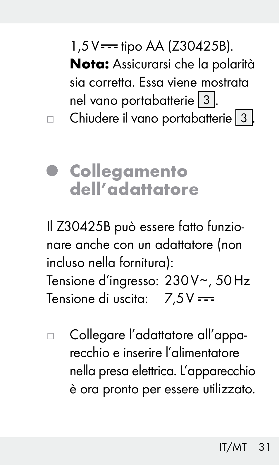 Collegamento dell’adattatore | Livarno Z31603 User Manual | Page 31 / 84