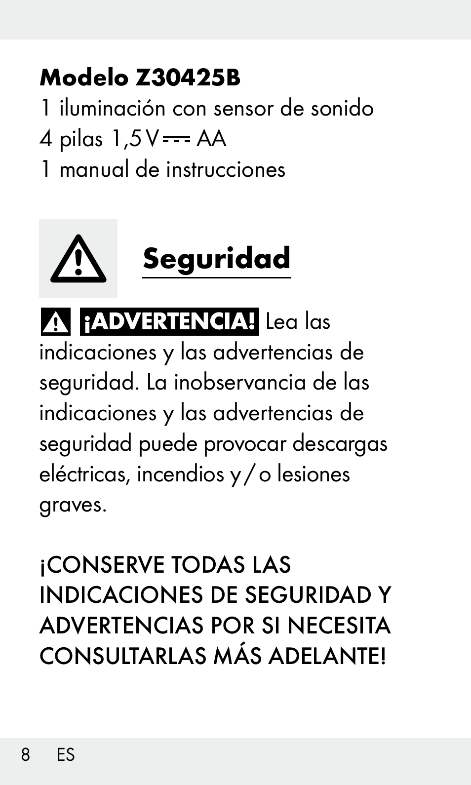 Seguridad | Livarno Z31603 User Manual | Page 8 / 84