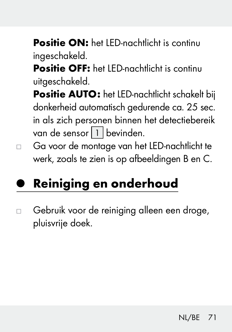 Reiniging en onderhoud | Livarno 103994-14-01/103994-14-02 User Manual | Page 71 / 88