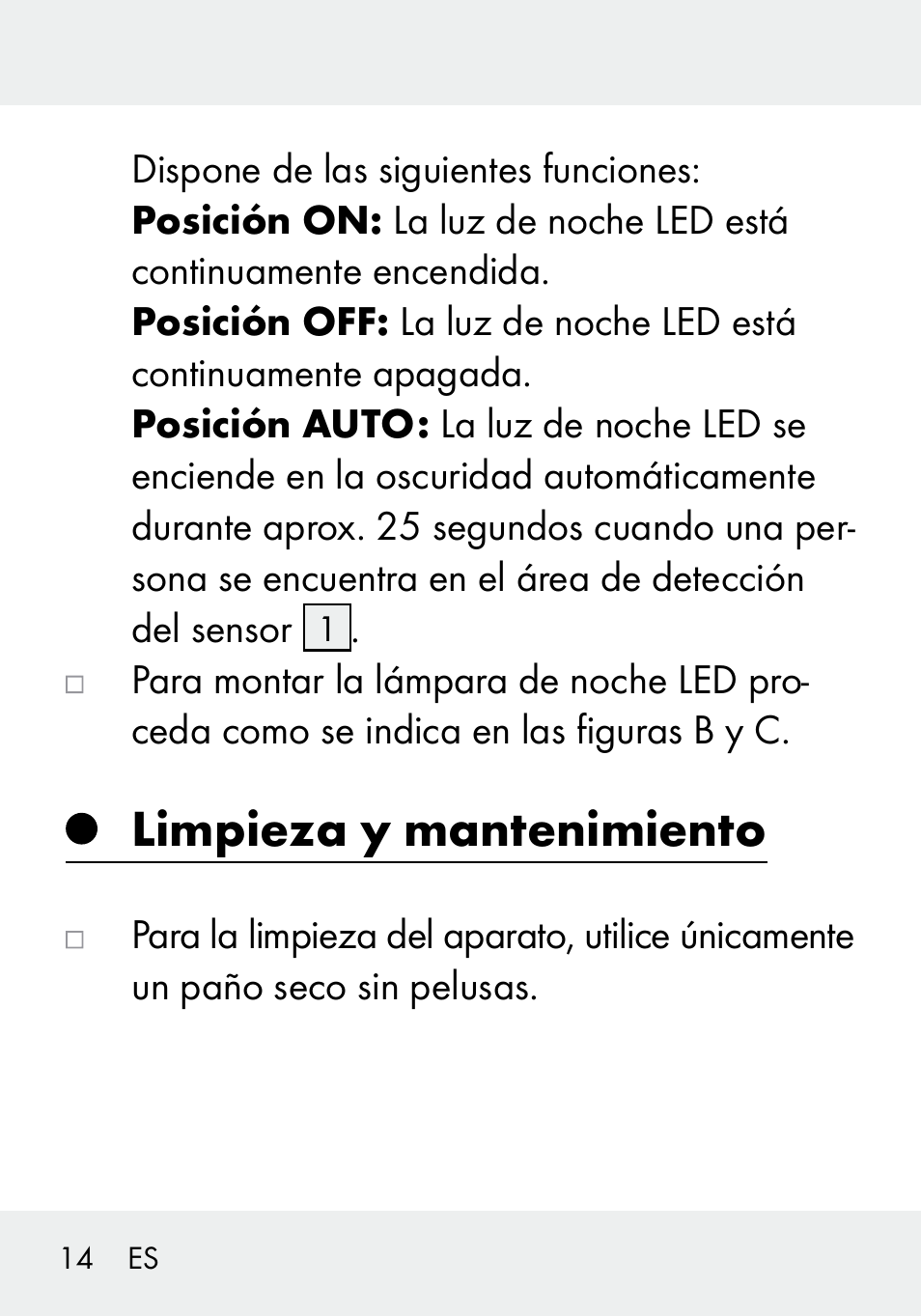 Limpieza y mantenimiento | Livarno 103994-14-01/103994-14-02 User Manual | Page 14 / 66