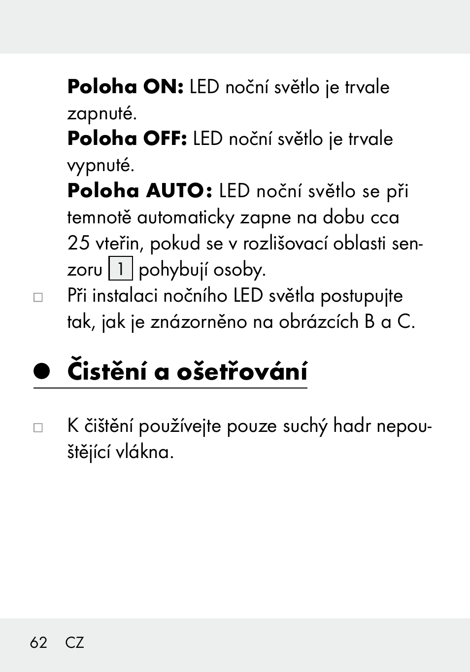 Čistění a ošetřování | Livarno 103994-14-01/103994-14-02 User Manual | Page 62 / 89