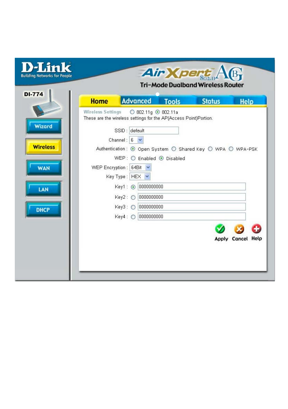 Using the configuration menu (continued) | D-Link DI-774 User Manual | Page 12 / 98
