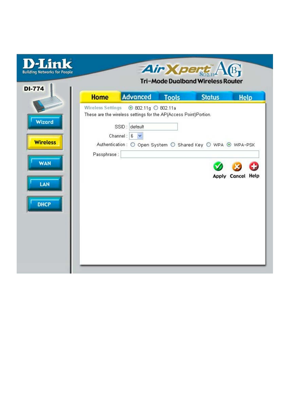 Using the configuration menu (continued) | D-Link DI-774 User Manual | Page 15 / 98