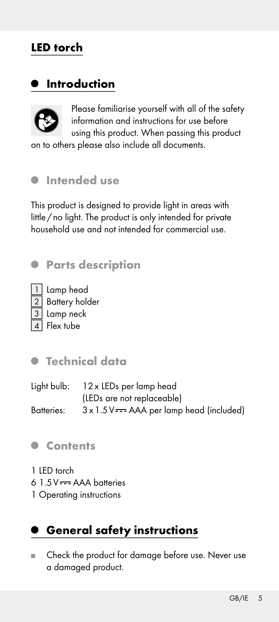 Livarno Z31240 User Manual | Page 5 / 45