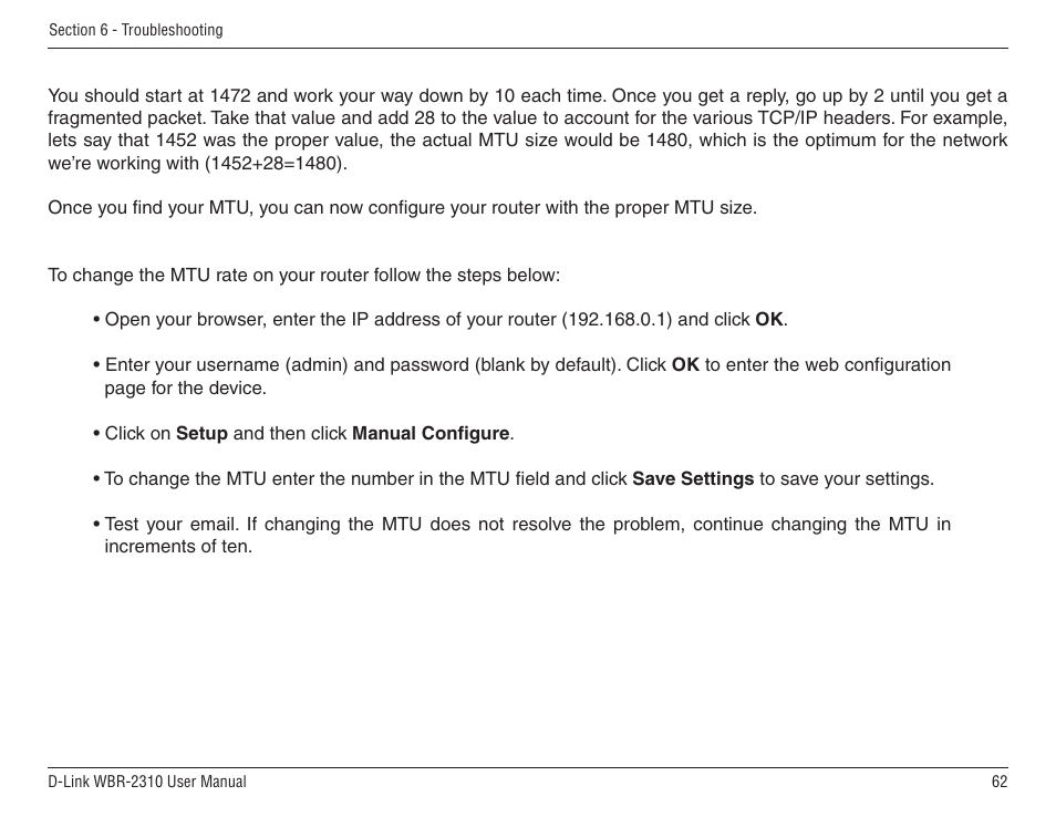 D-Link WBR-2310 User Manual | Page 62 / 78