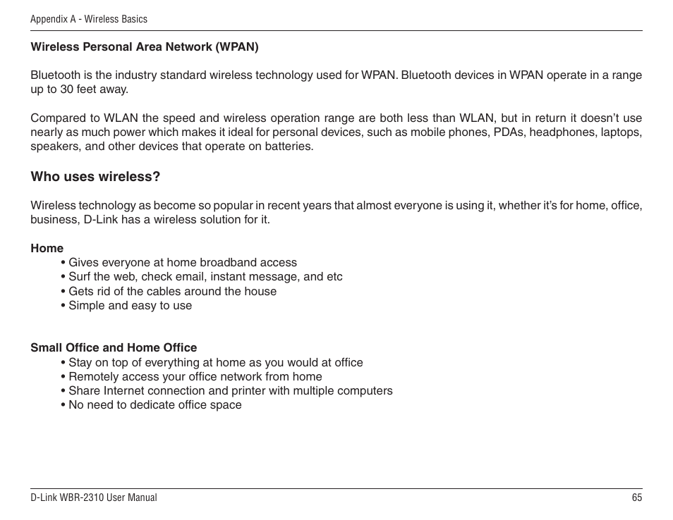 D-Link WBR-2310 User Manual | Page 65 / 78