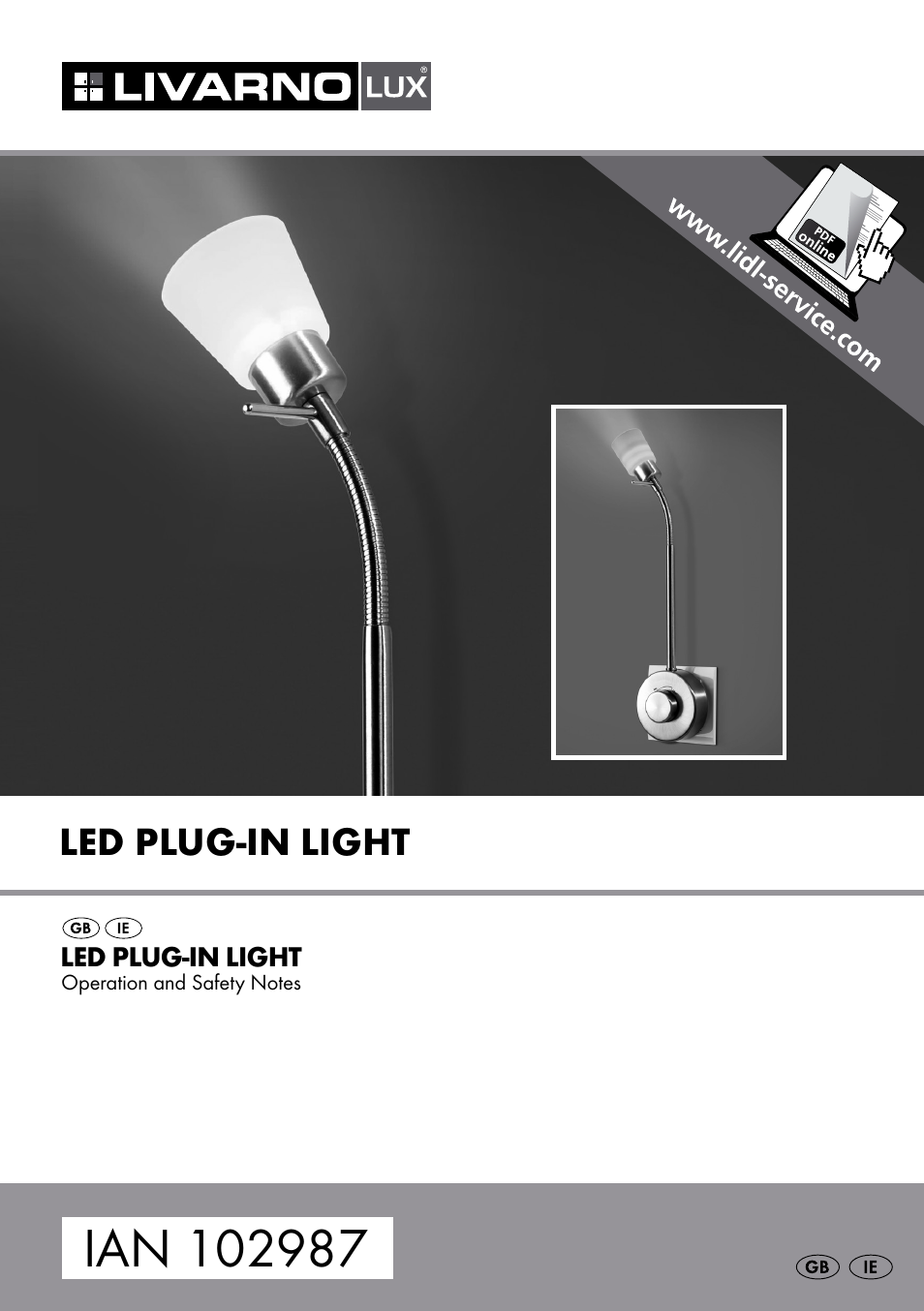 Livarno LED PLUG-IN LIGHT User Manual | 9 pages