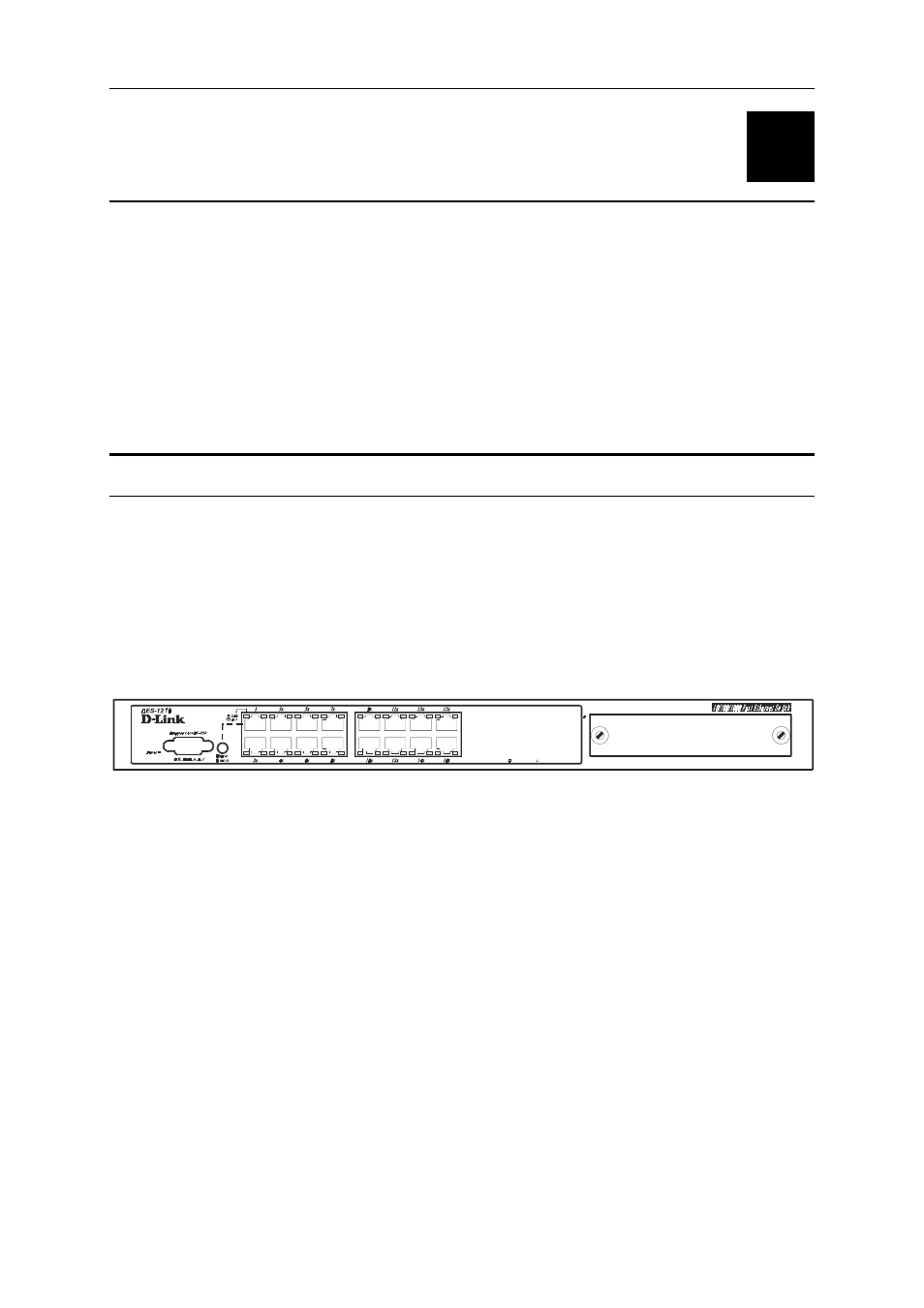 Identifying external components, Front panel, Ront | Anel, Dentifying, Xternal, Omponents | D-Link DES-1218 User Manual | Page 19 / 42