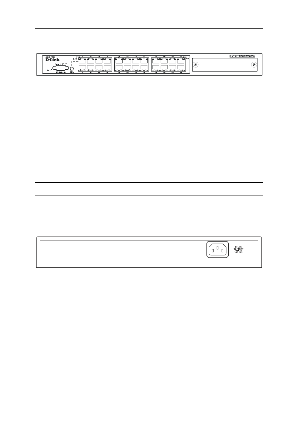 Rear panel, Anel | D-Link DES-1218 User Manual | Page 20 / 42