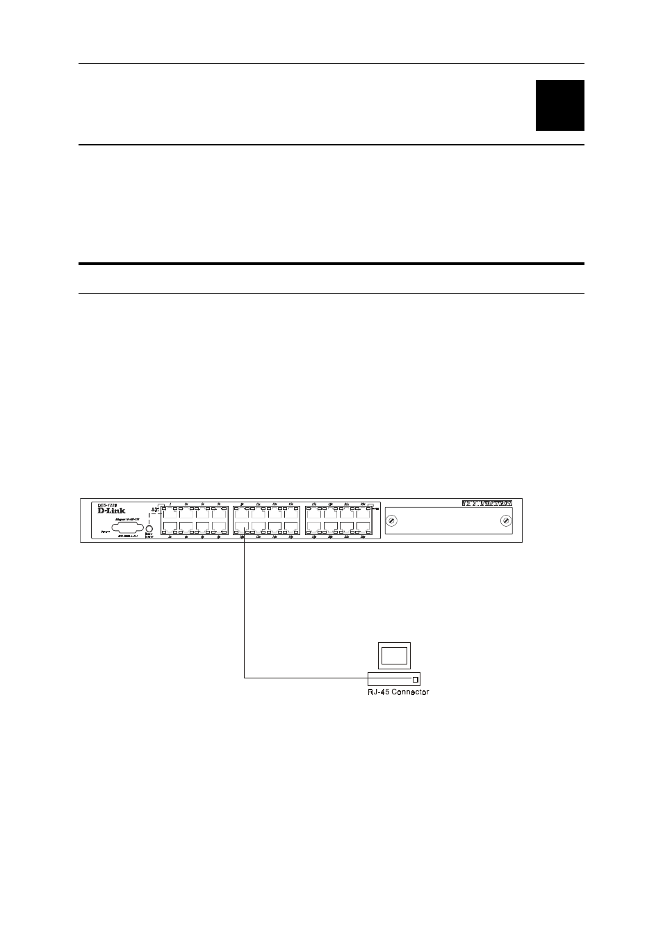 Connecting the switch, Switch to end node, Witch to | Onnecting, Witch | D-Link DES-1218 User Manual | Page 22 / 42