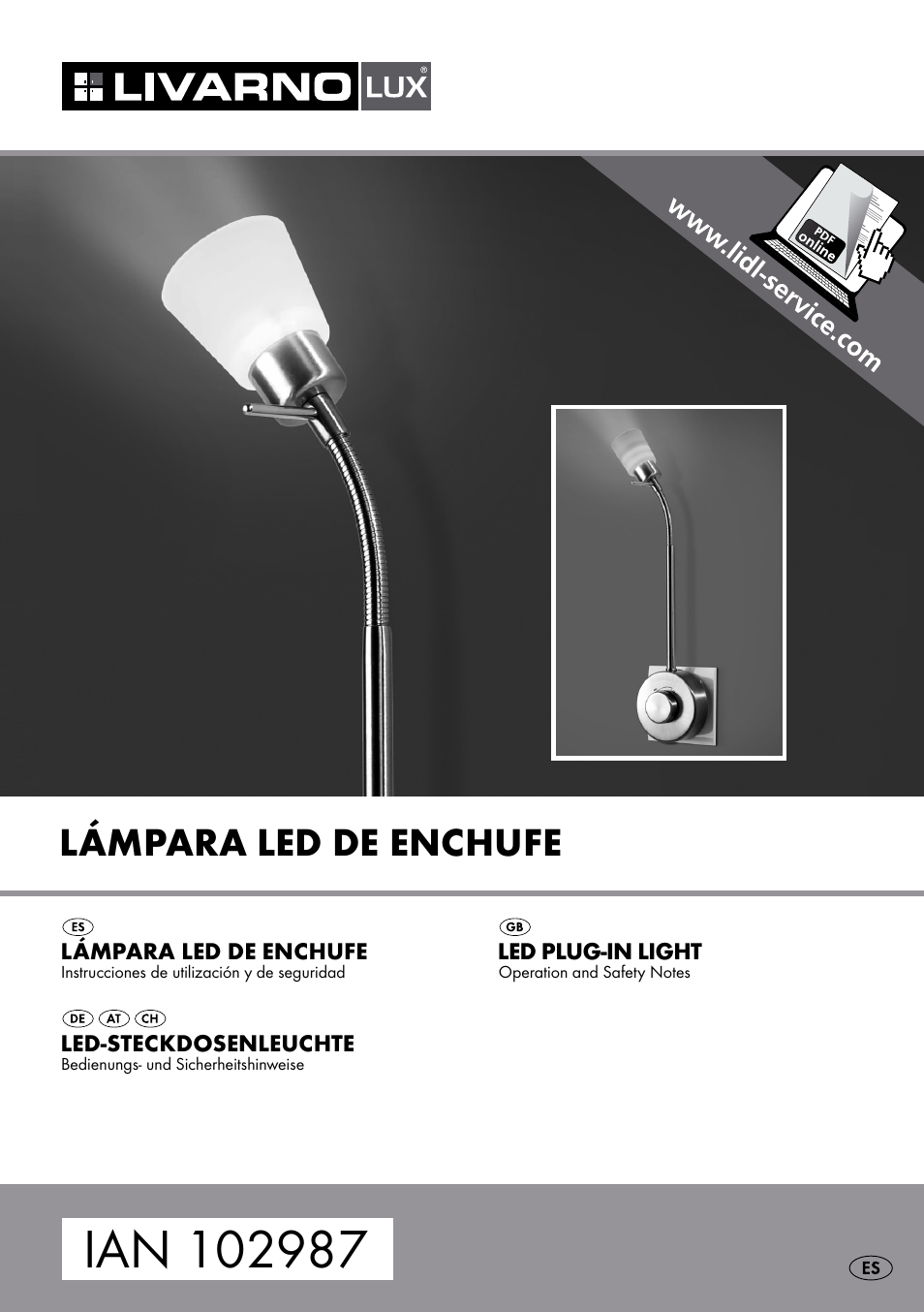 Livarno LED PLUG-IN LIGHT User Manual | 17 pages