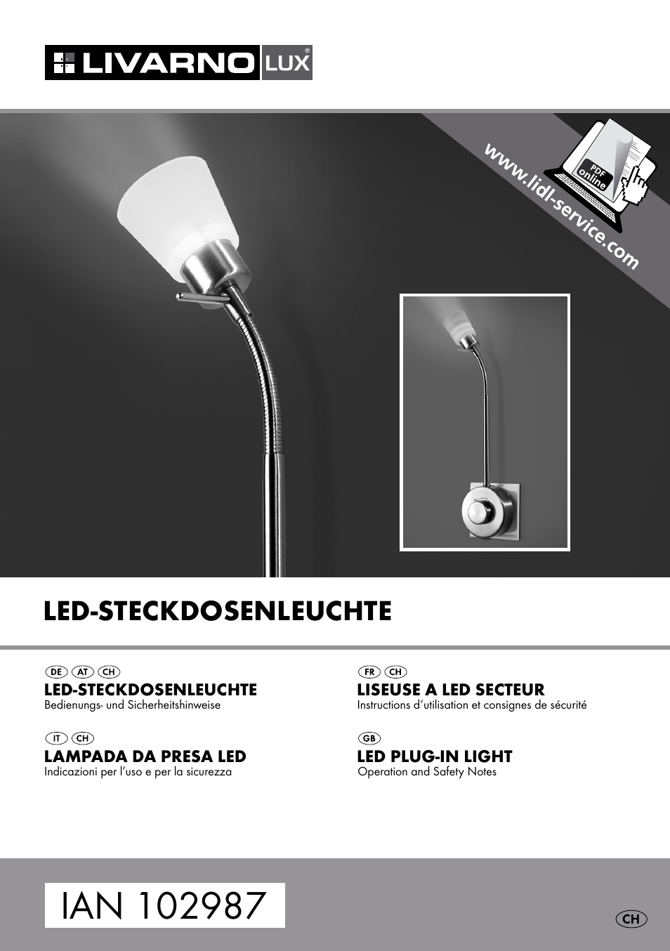 Livarno LED PLUG-IN LIGHT User Manual | 17 pages