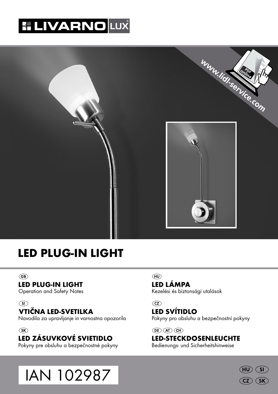 Livarno LED PLUG-IN LIGHT User Manual | 25 pages