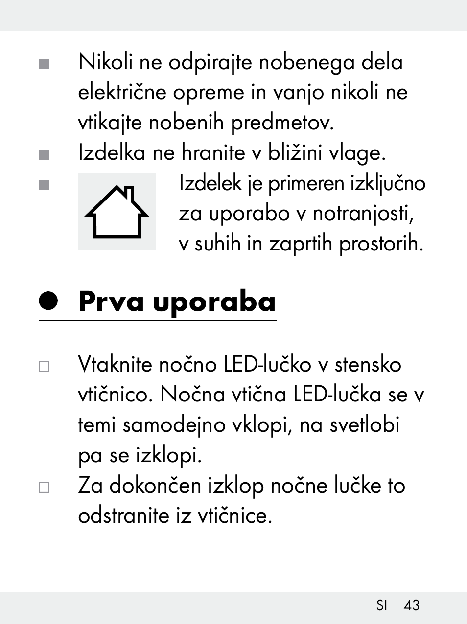 Prva uporaba | Livarno Z31172..-BS User Manual | Page 43 / 85