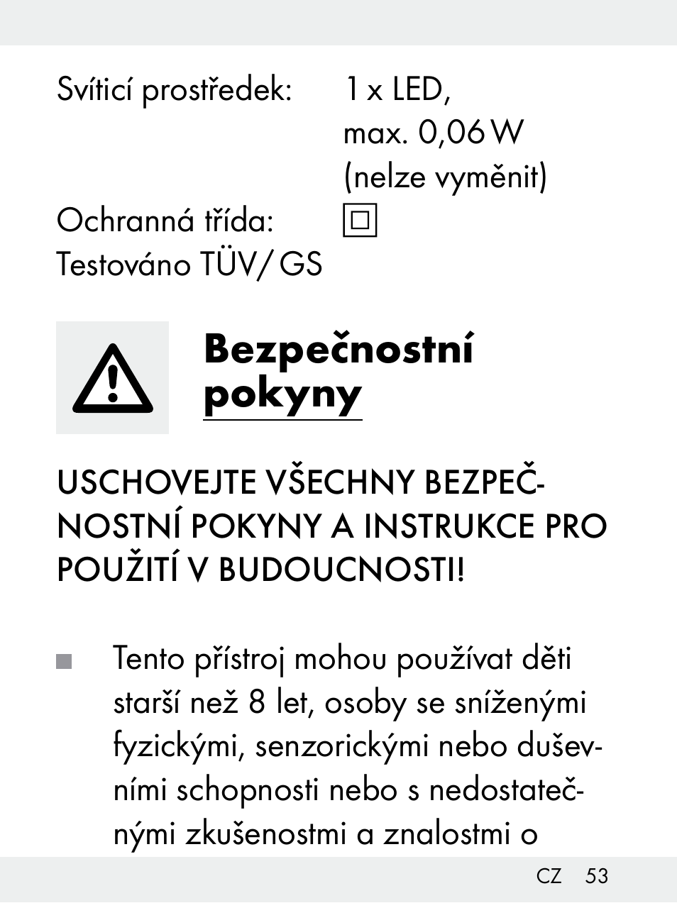 Bezpečnostní pokyny | Livarno Z31172..-BS User Manual | Page 53 / 85