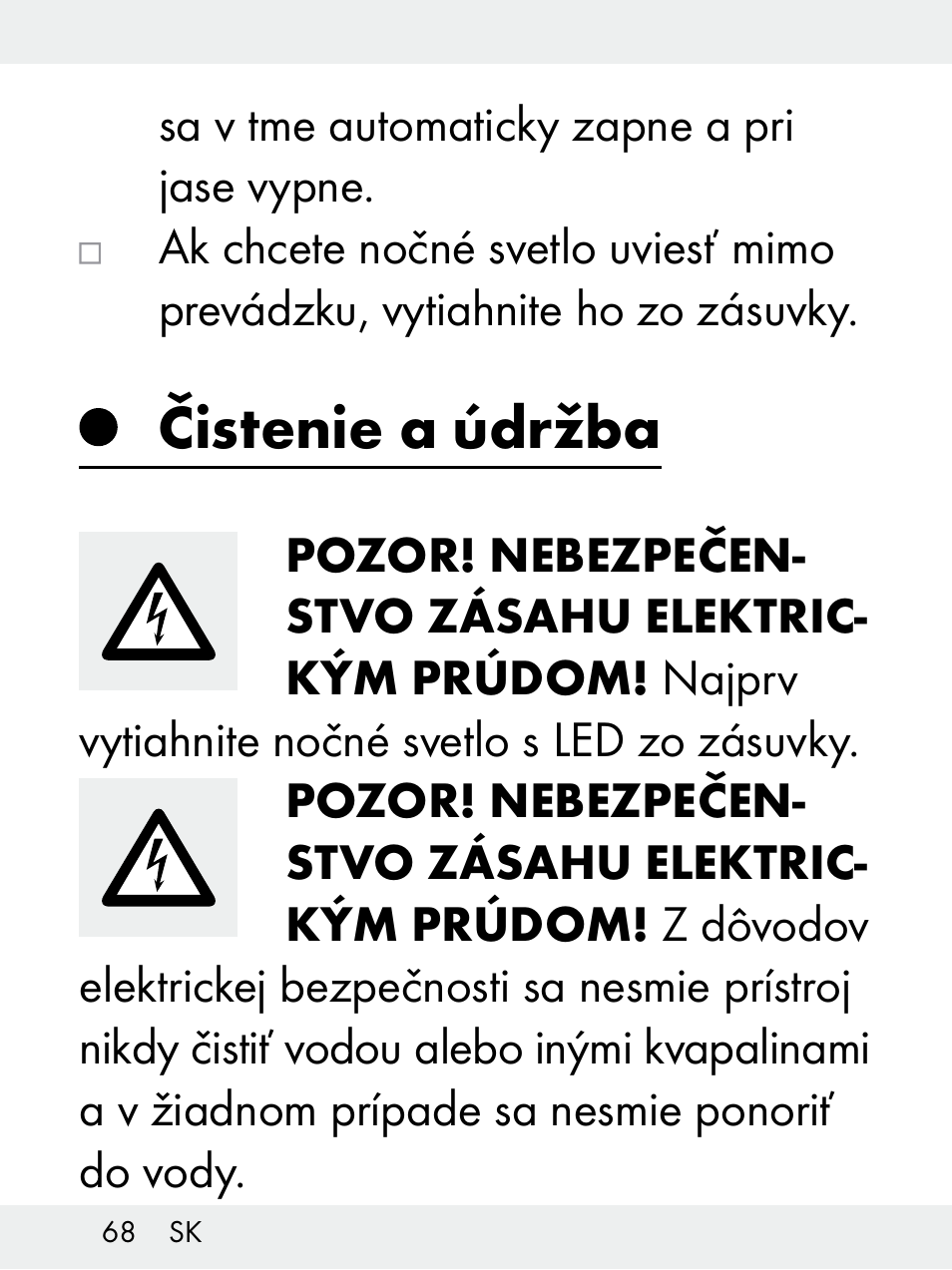 Čistenie a údržba | Livarno Z31172..-BS User Manual | Page 68 / 85