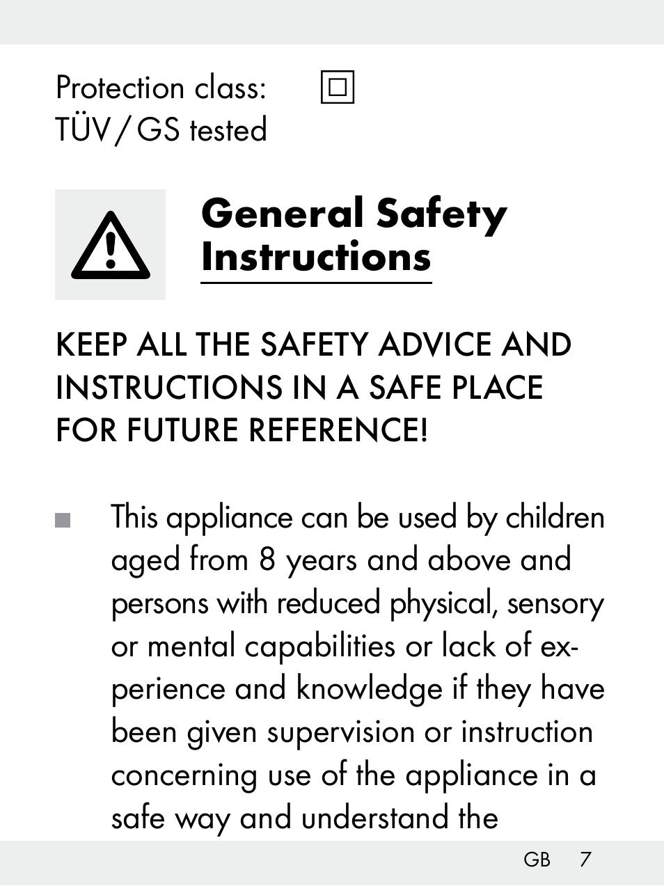 General safety instructions | Livarno Z31172..-BS User Manual | Page 7 / 85