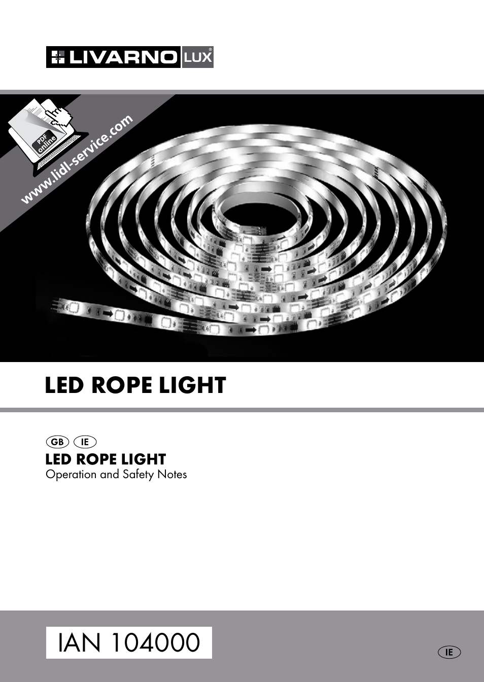 Livarno 104000-14-02-BS User Manual | 16 pages