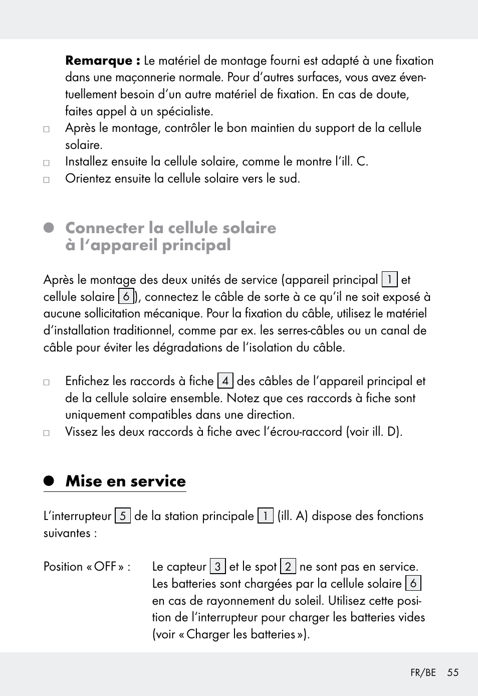 Mise en service | Livarno Z31999 User Manual | Page 55 / 84