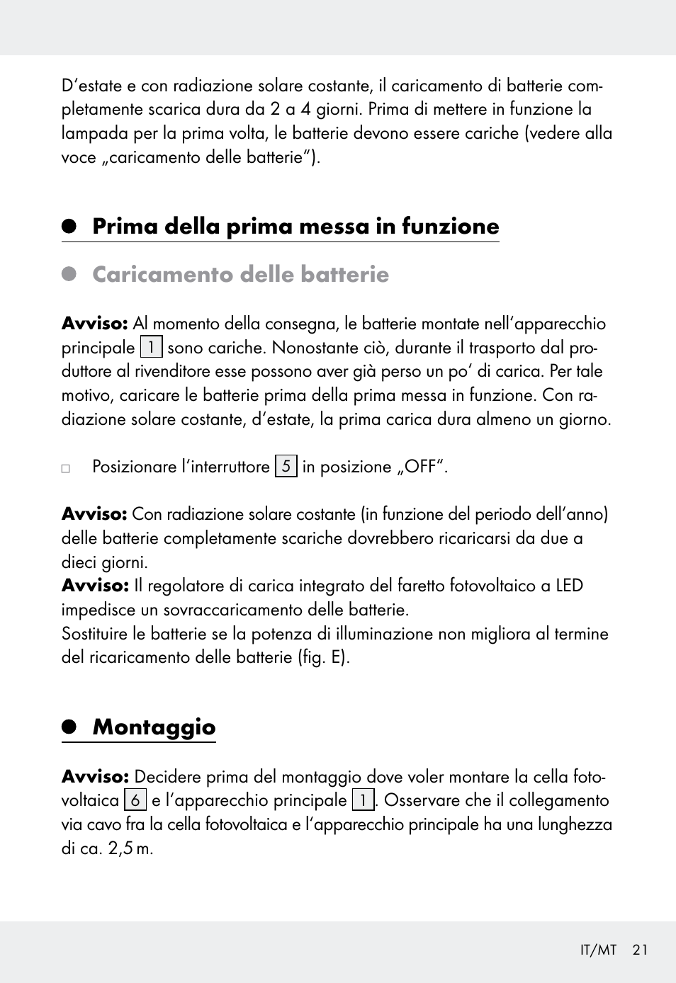 Montaggio | Livarno Z31999 User Manual | Page 21 / 63