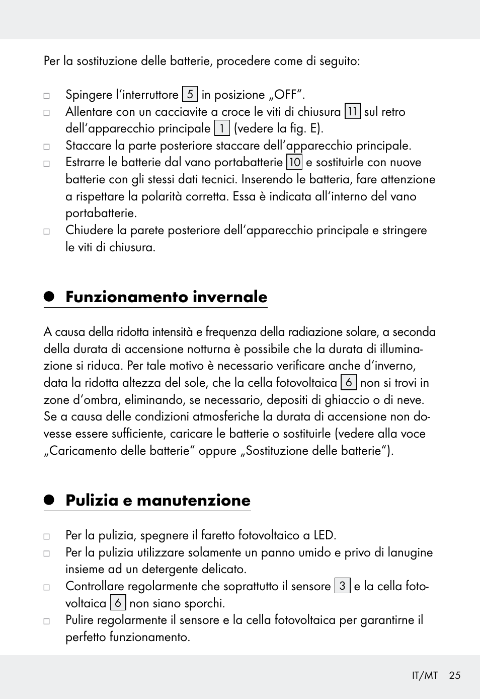 Funzionamento invernale, Pulizia e manutenzione | Livarno Z31999 User Manual | Page 25 / 63