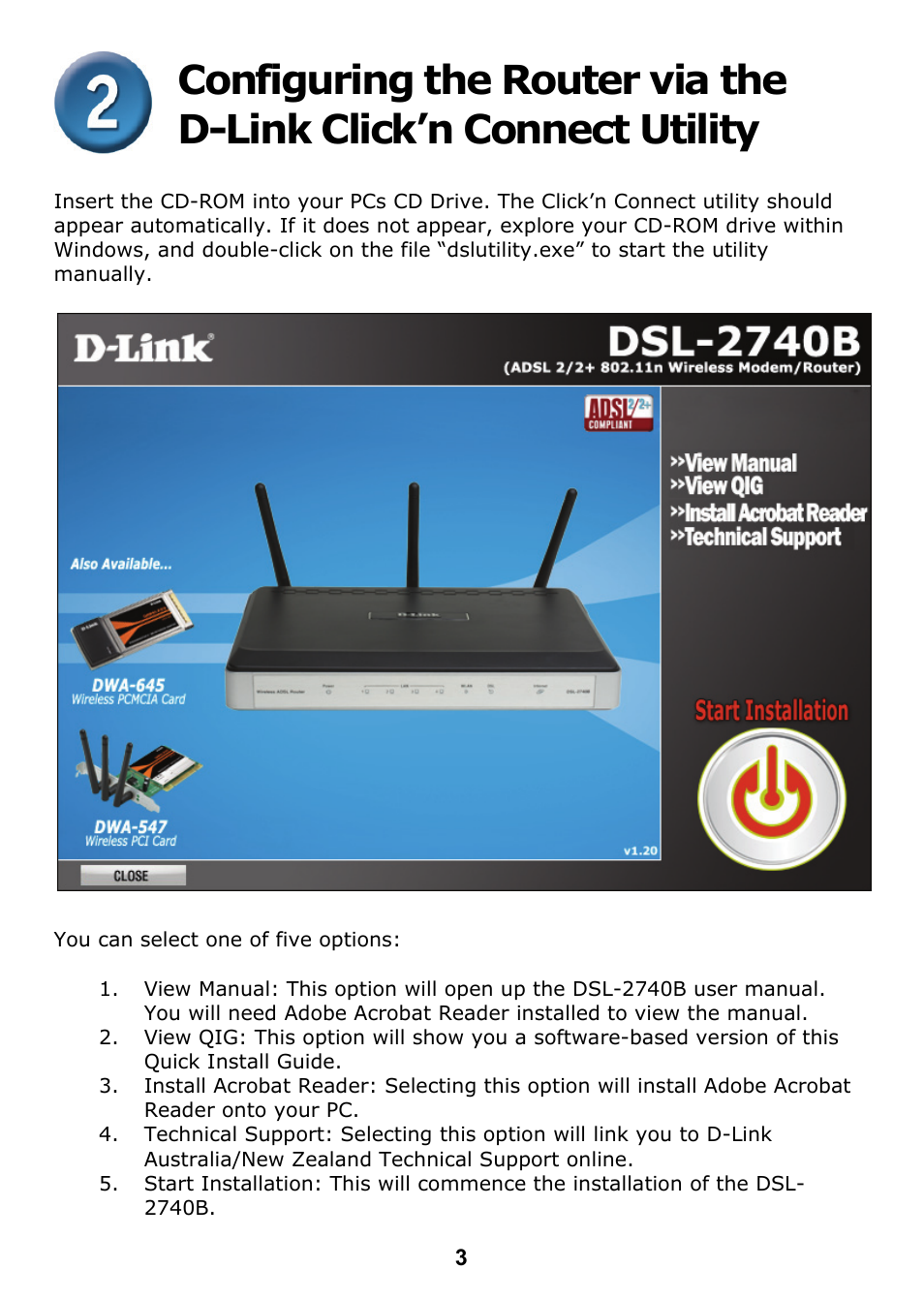 D-Link DSL 2740B User Manual | Page 3 / 15
