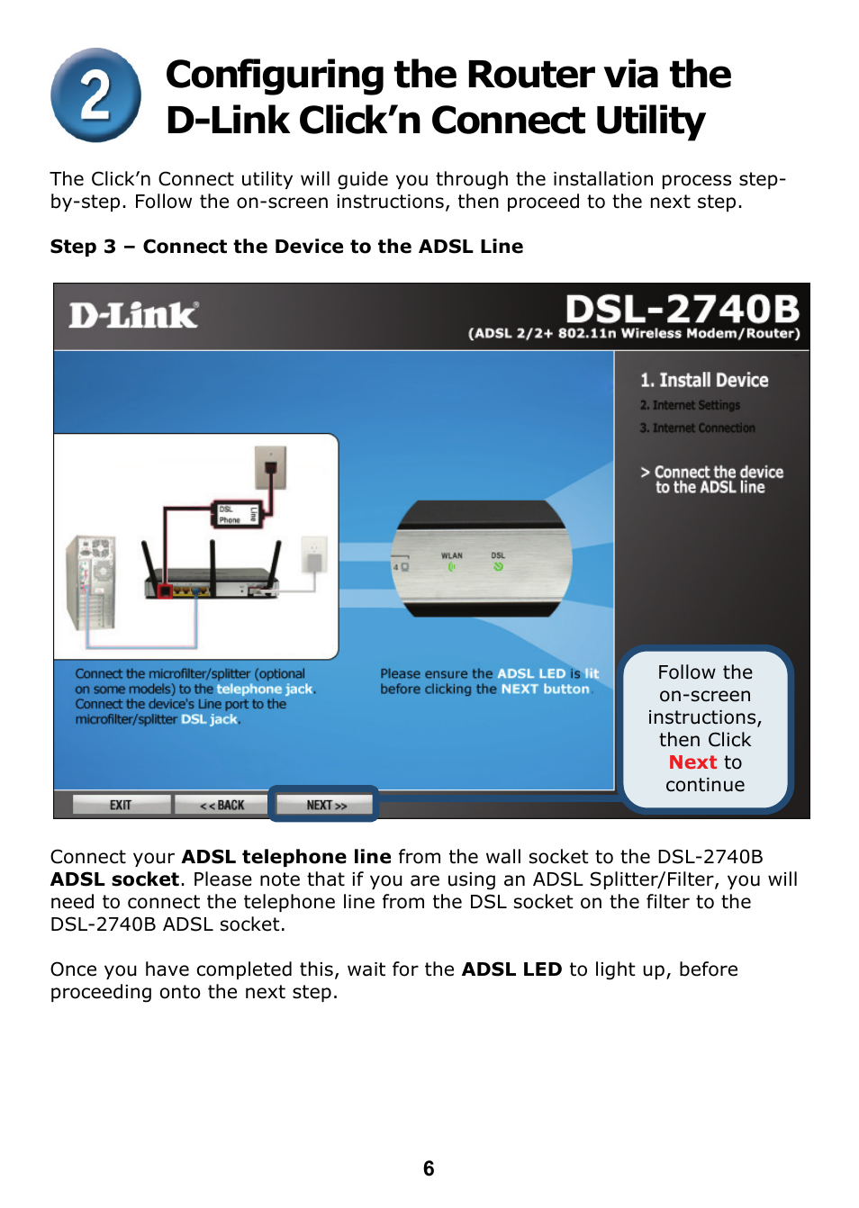 D-Link DSL 2740B User Manual | Page 6 / 15