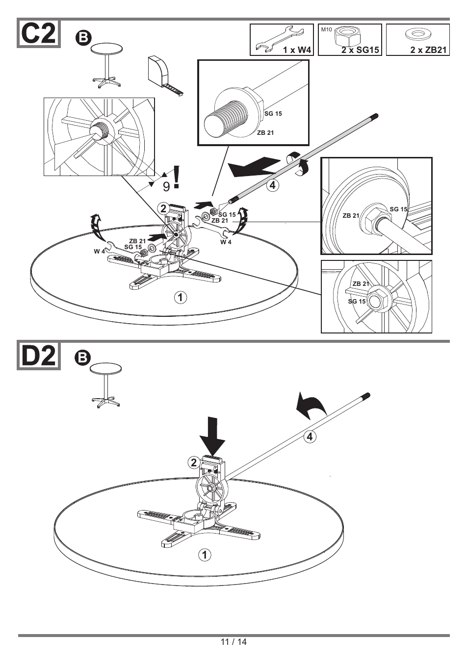 Livarno BISTRO TABLE User Manual | Page 11 / 14