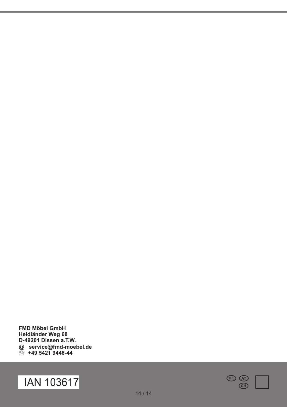 Livarno BISTRO TABLE User Manual | Page 14 / 14