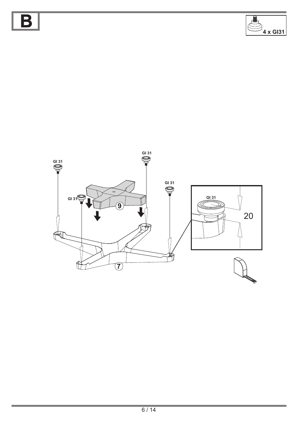 Livarno BISTRO TABLE User Manual | Page 6 / 14