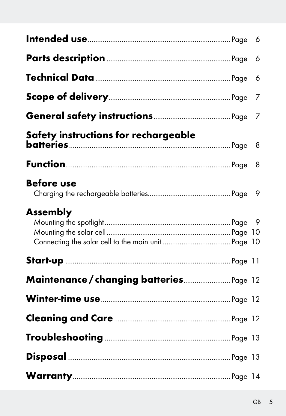 Intended use, Parts description, Technical data | Scope of delivery, General safety instructions, Safety instructions for rechargeable batteries, Function, Before use, Assembly, Start-up | Livarno Z31999 User Manual | Page 5 / 85