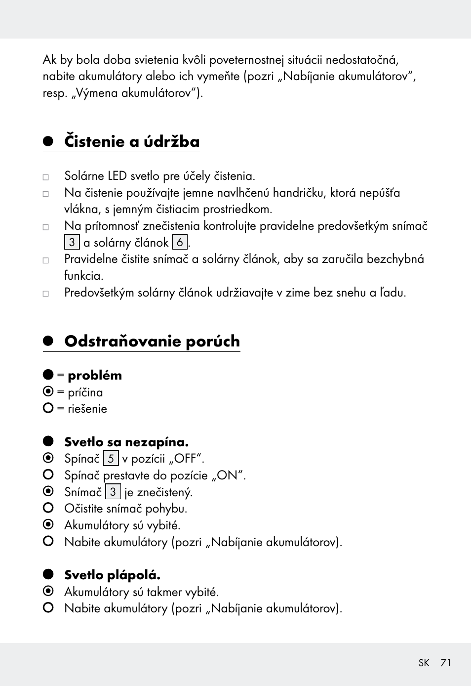 Čistenie a údržba, Odstraňovanie porúch | Livarno Z31999 User Manual | Page 71 / 85