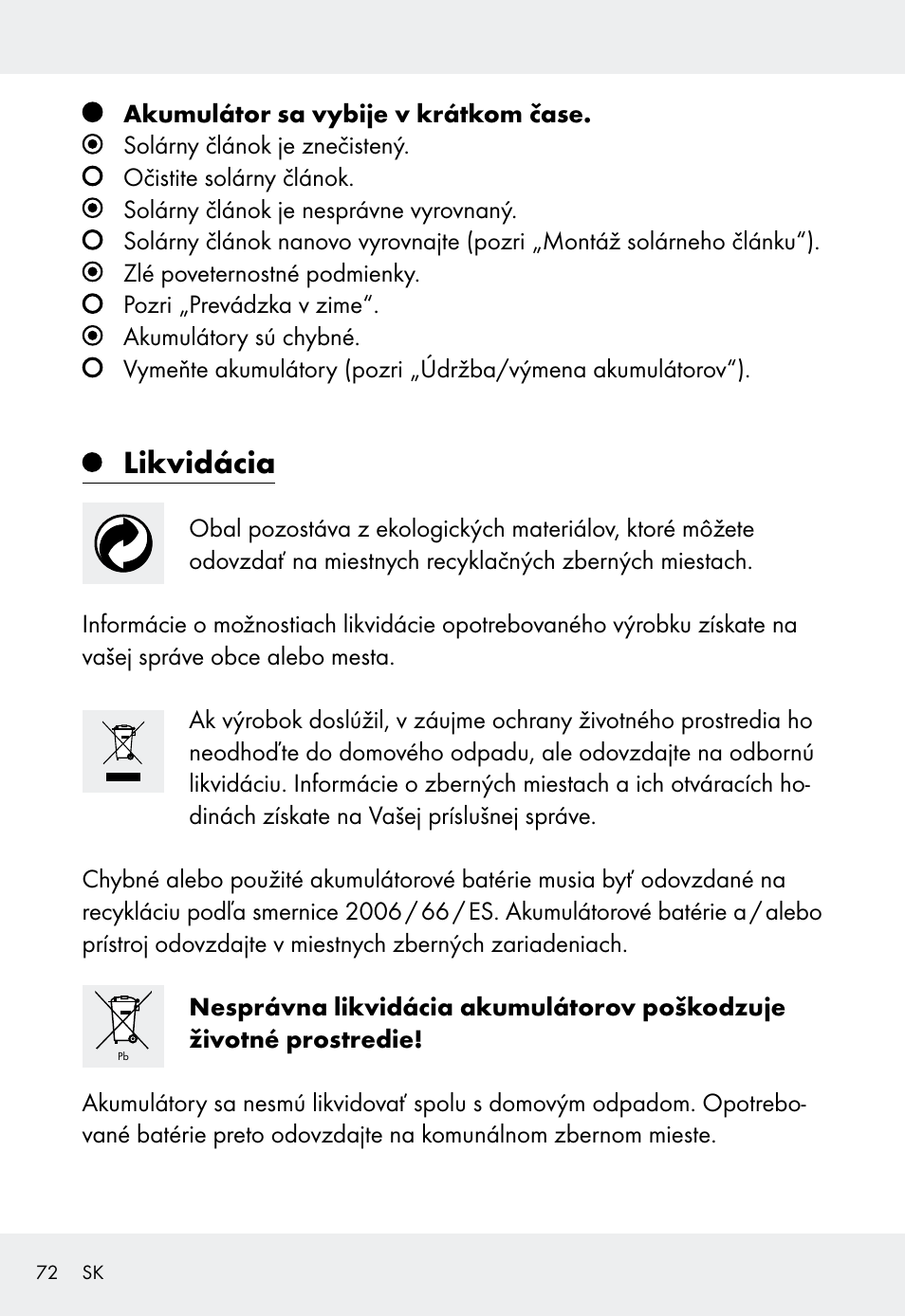 Likvidácia | Livarno Z31999 User Manual | Page 72 / 85