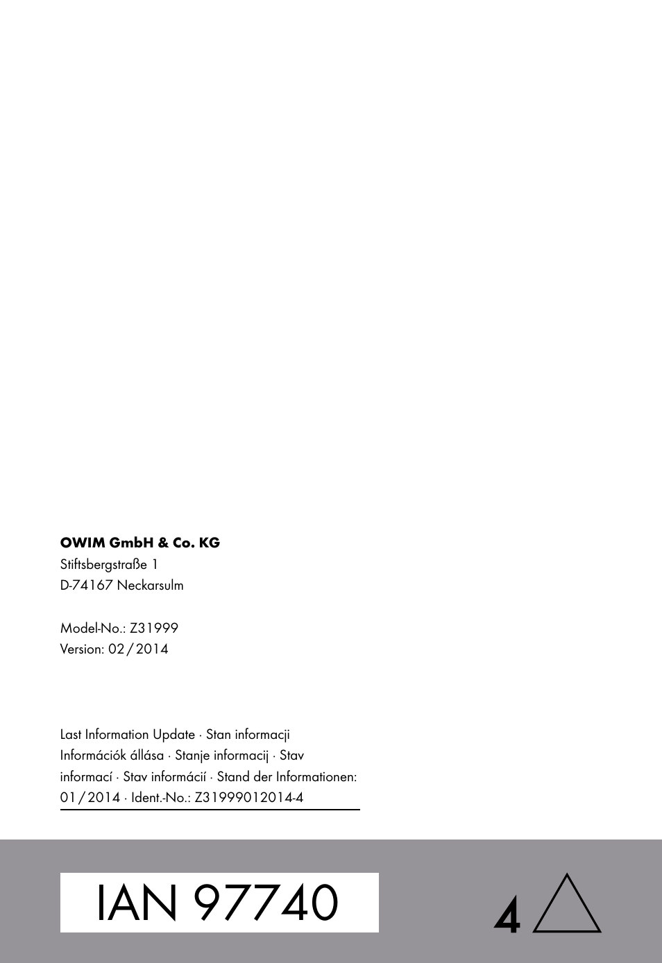 Livarno Z31999 User Manual | Page 85 / 85