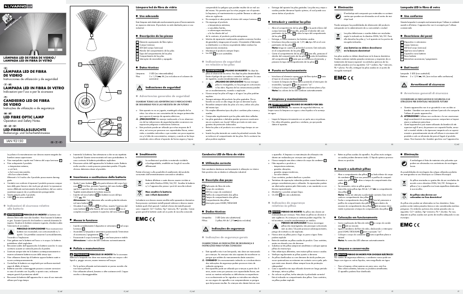 Livarno Z30330 User Manual | 2 pages