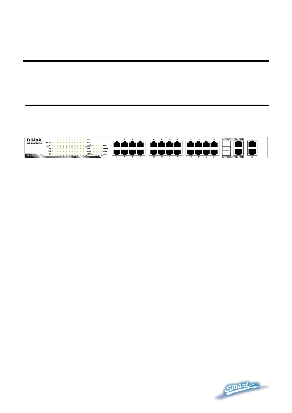 Front panel | D-Link DES-1228P User Manual | Page 19 / 100
