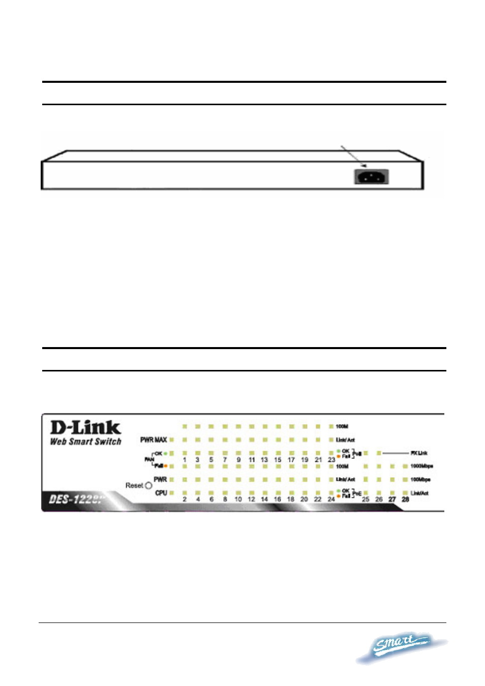 Rear panel, Understanding led indicators | D-Link DES-1228P User Manual | Page 21 / 100