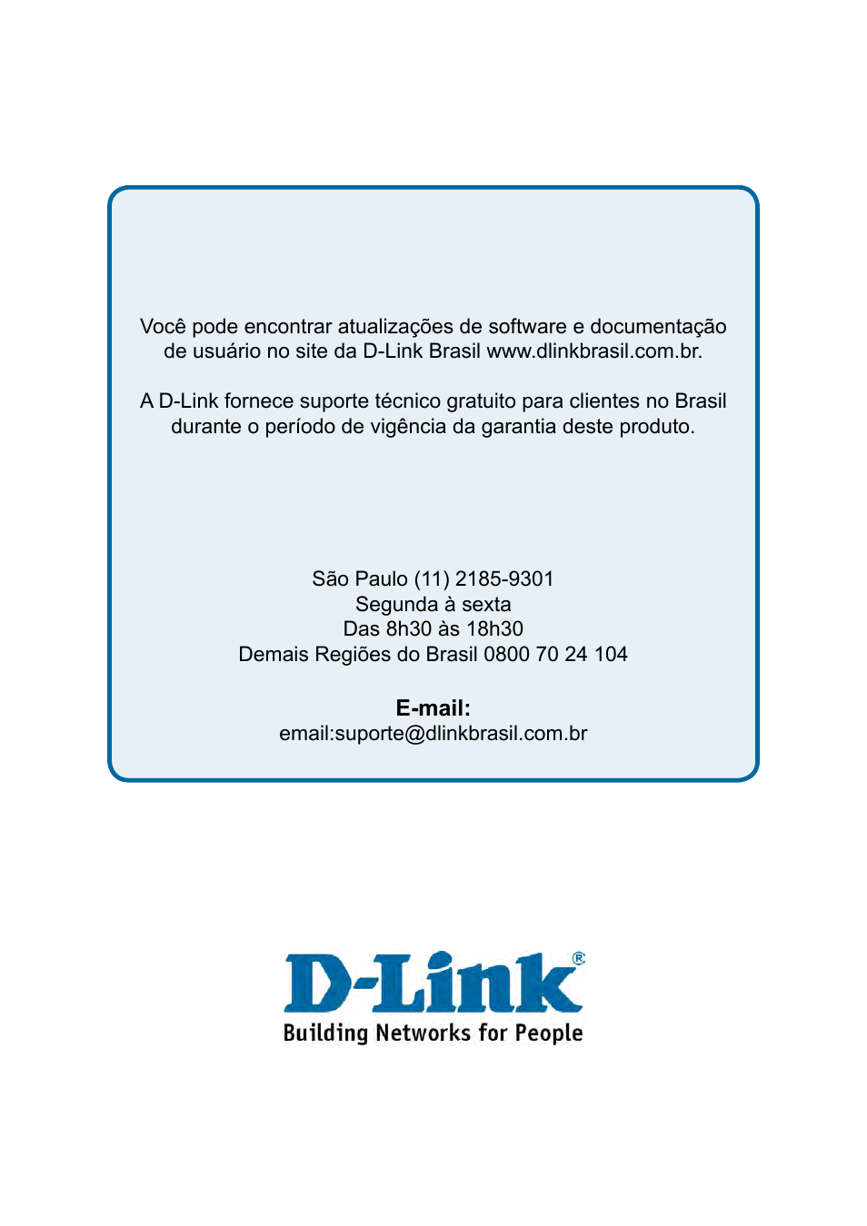 Suporte técnico, Suporte técnico para clientes no brasil | D-Link DES-1228P User Manual | Page 81 / 100