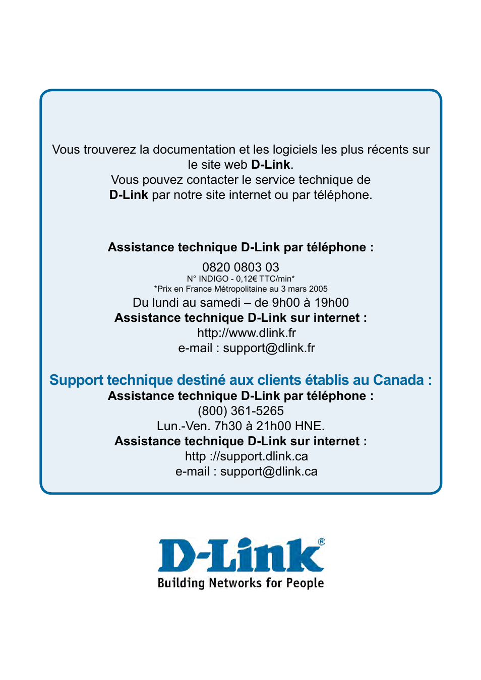 Assistance technique | D-Link DES-1228P User Manual | Page 86 / 100