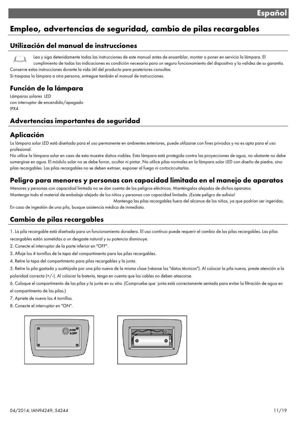 Livarno 6ER SET 54244 User Manual | Page 12 / 22