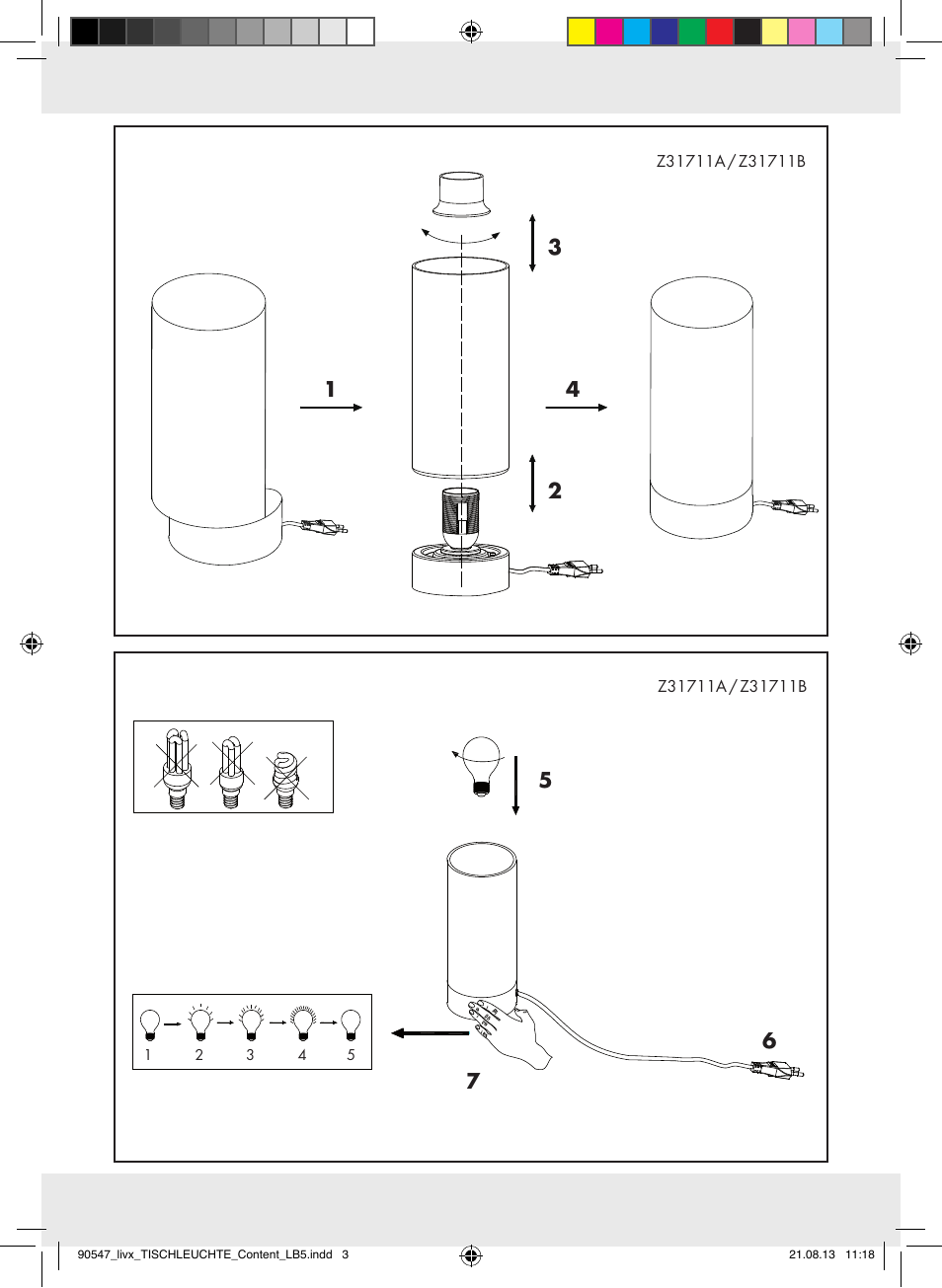 Livarno Z31711..-BS User Manual | Page 3 / 17